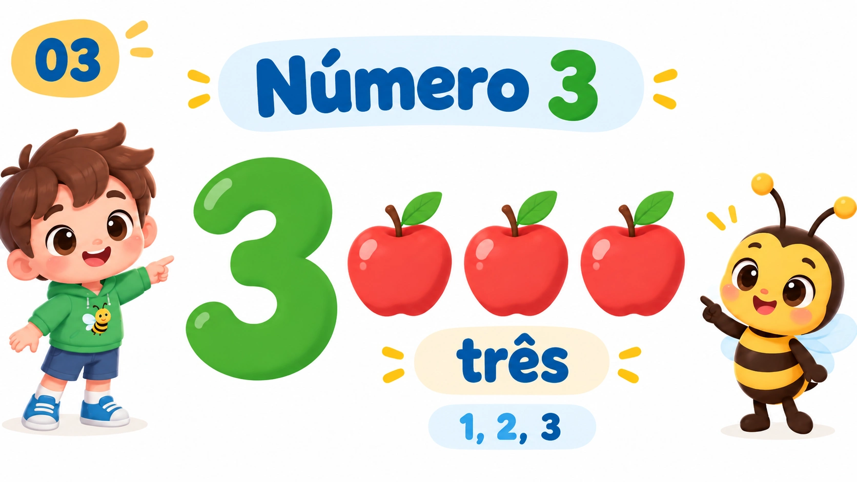 Contagem de 1 a 5 — 3