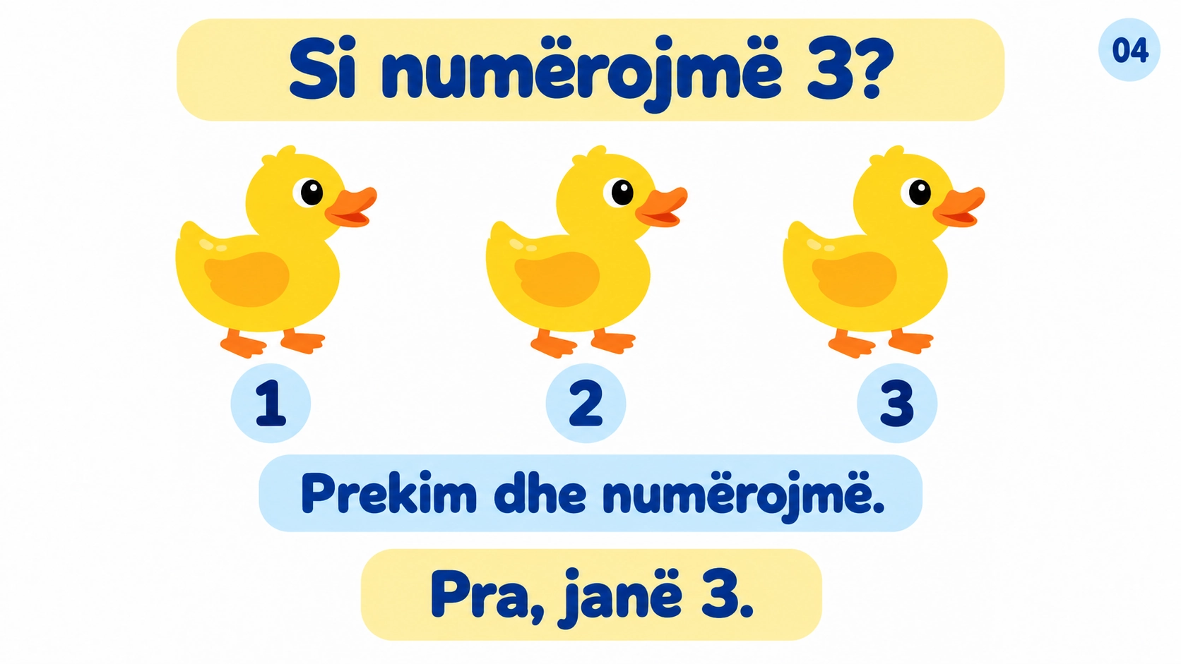 Numërimi nga 1 në 5 — 4
