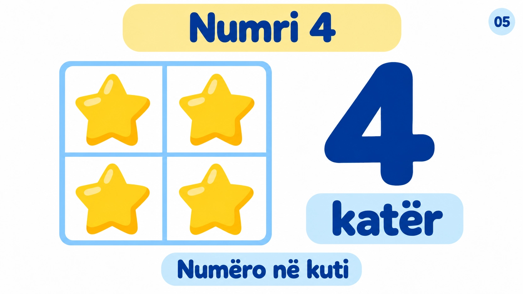 Numërimi nga 1 në 5 — 5
