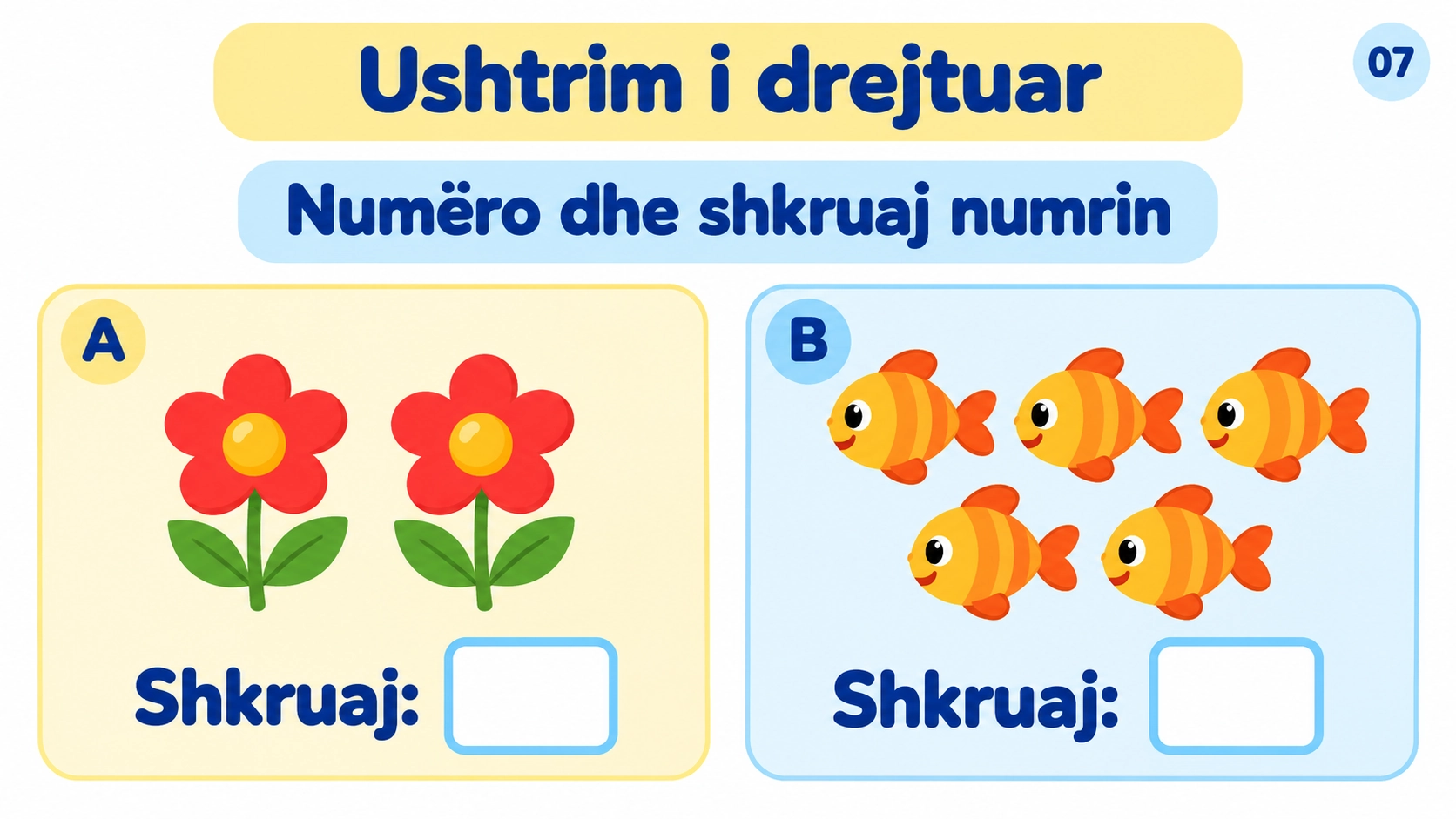 Numërimi nga 1 në 5 — 7