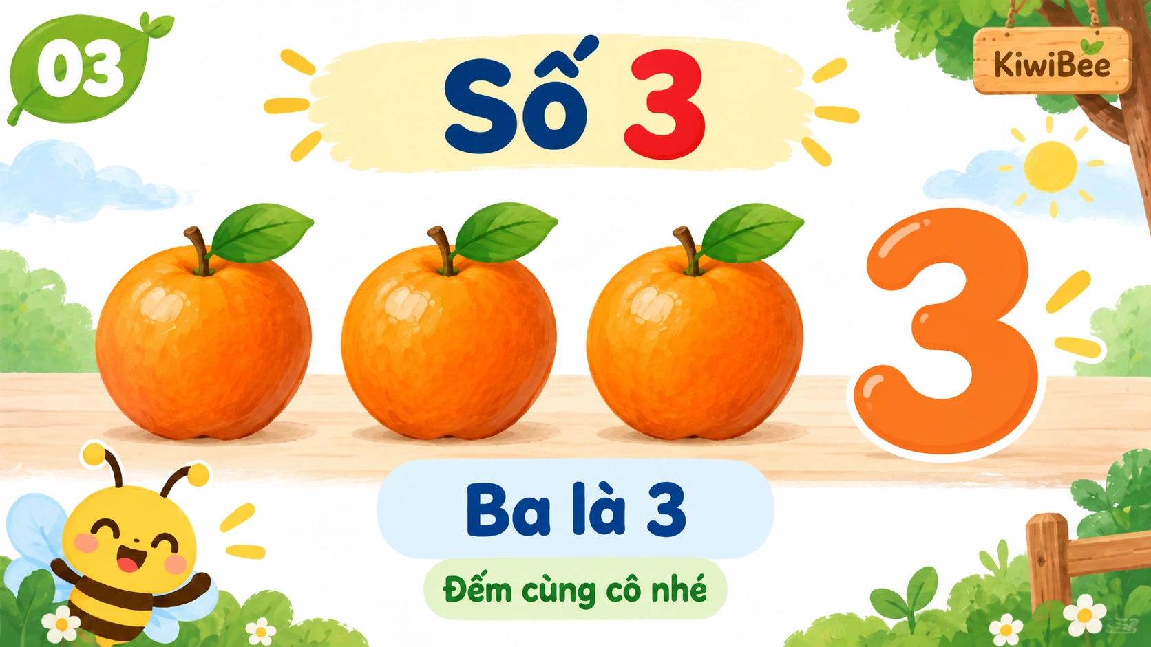 Đếm từ 1 đến 5 — 3
