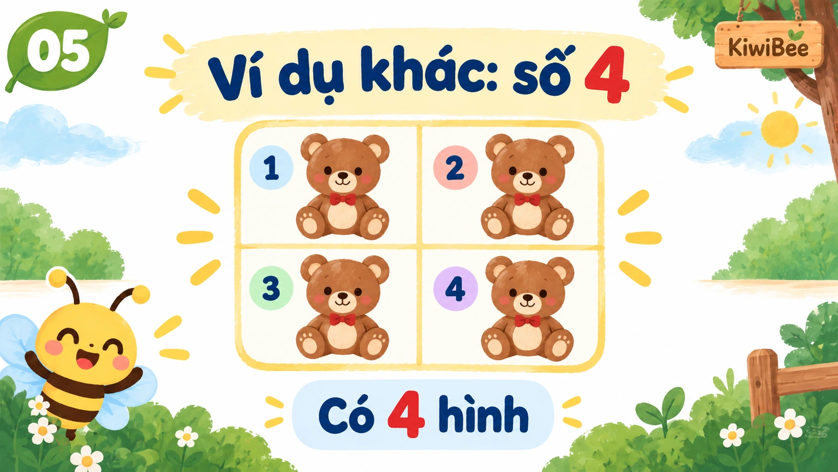 Đếm từ 1 đến 5 — 5