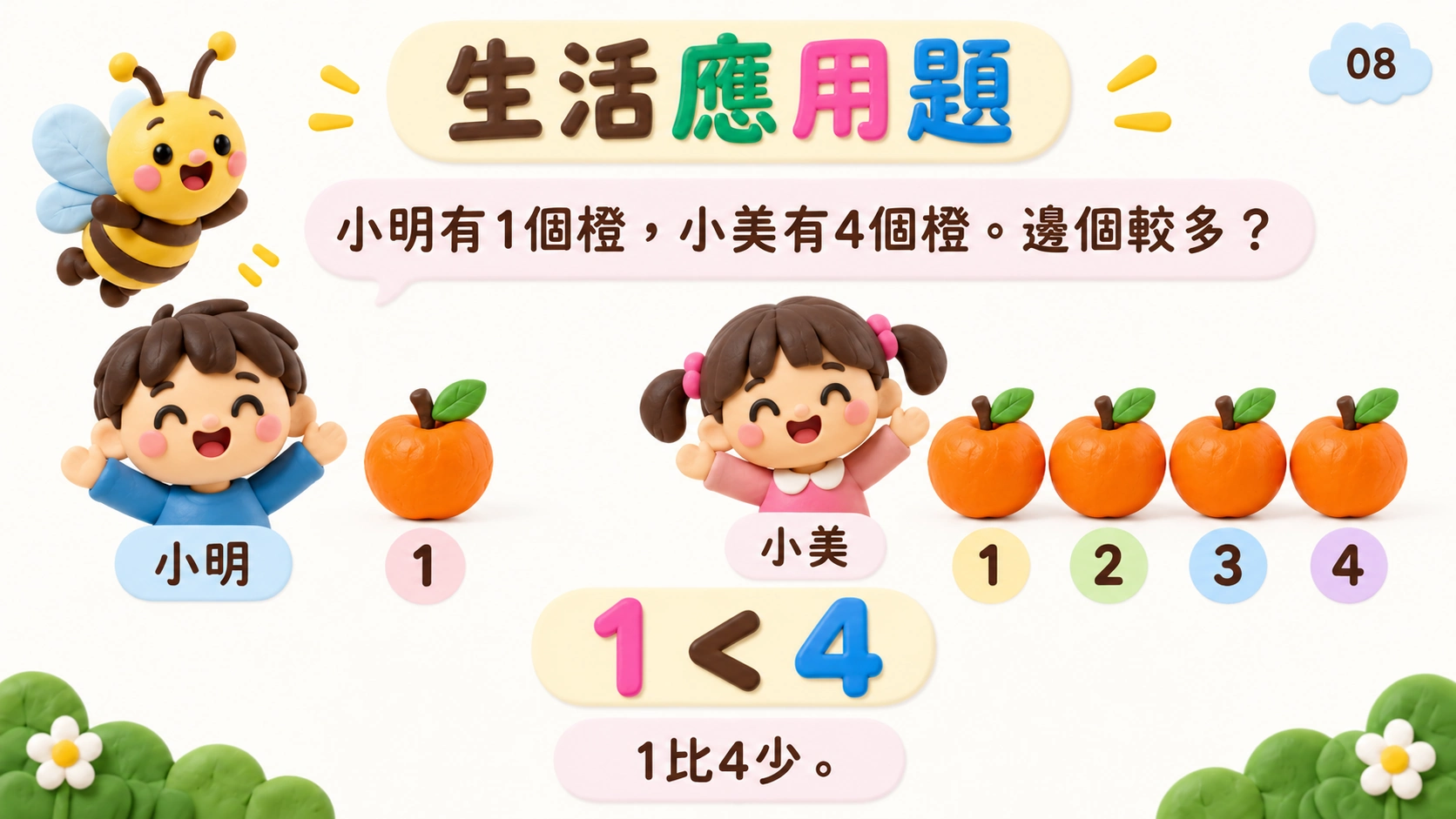 認識和數出1至5 — 8