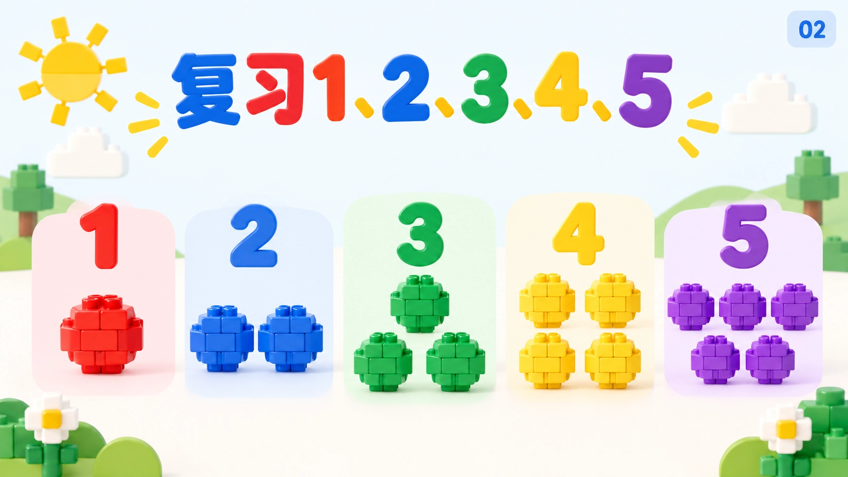 认识和数出1到5 — 2