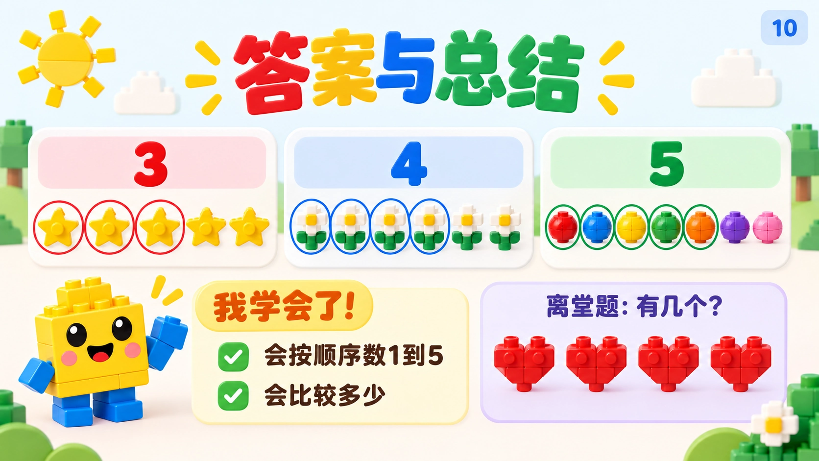 认识和数出1到5 — 10