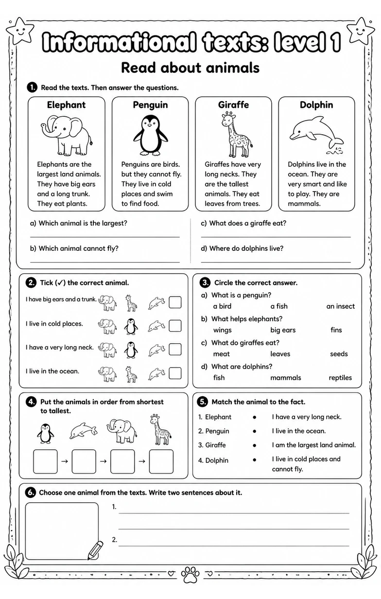 Read about animals