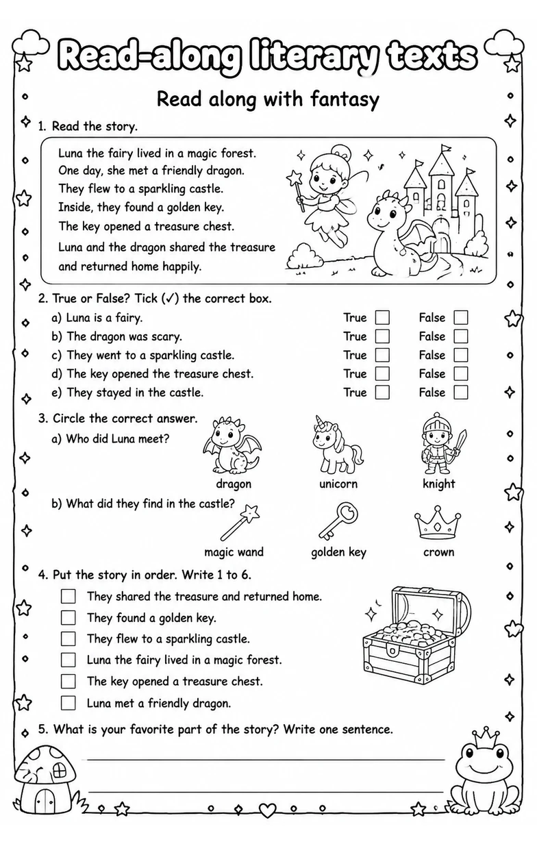 Read along with fantasy