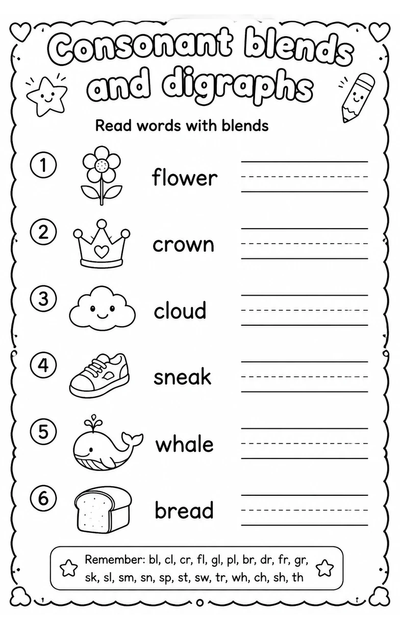 Read words with blends