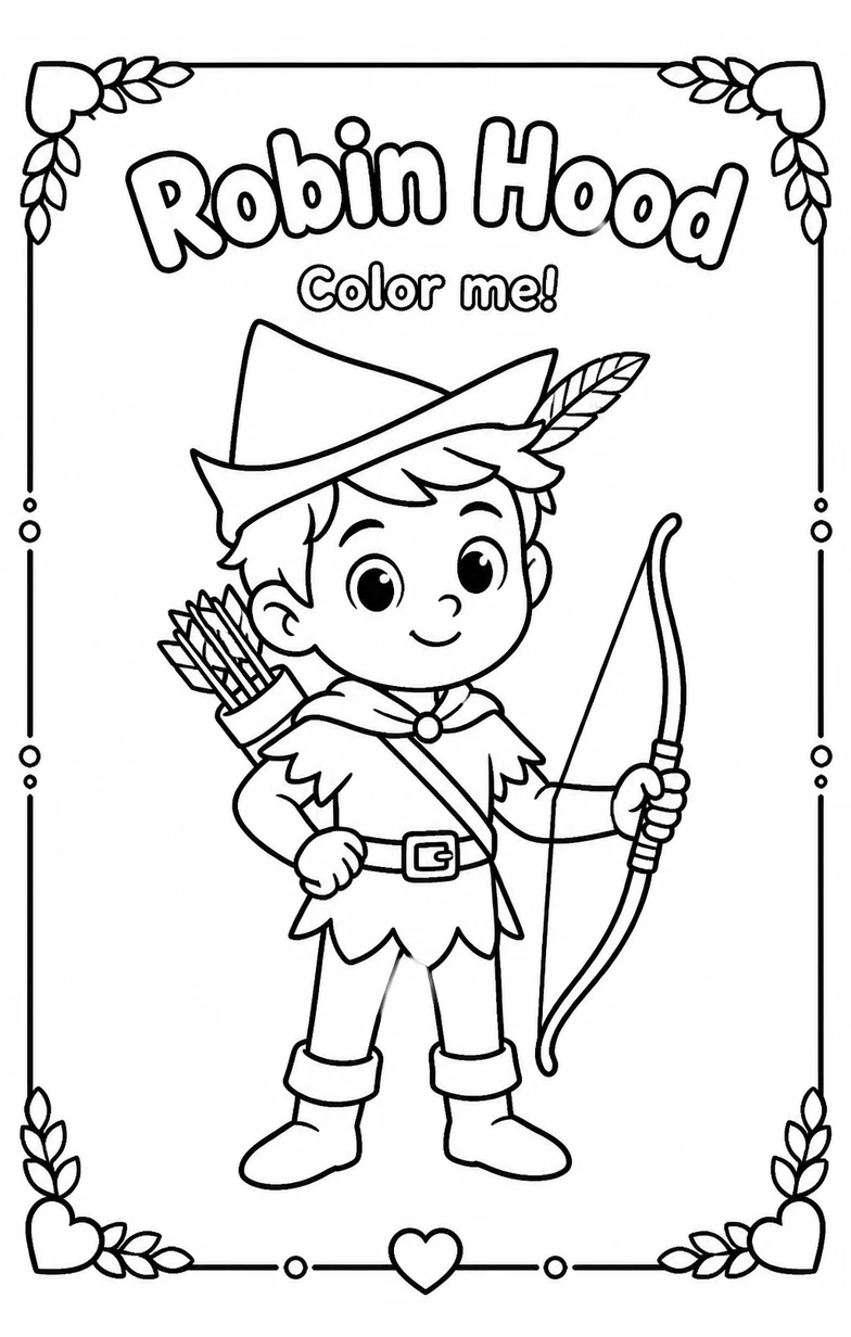 Robin Hood Coloring Pages