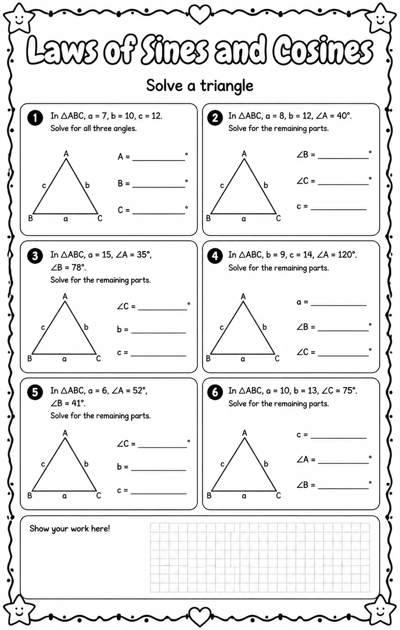 Solve a triangle