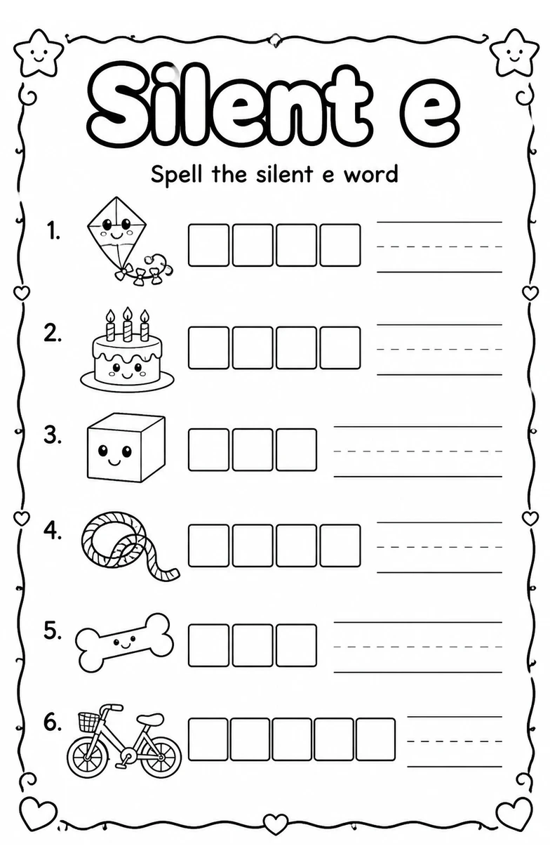 Spell the silent e word