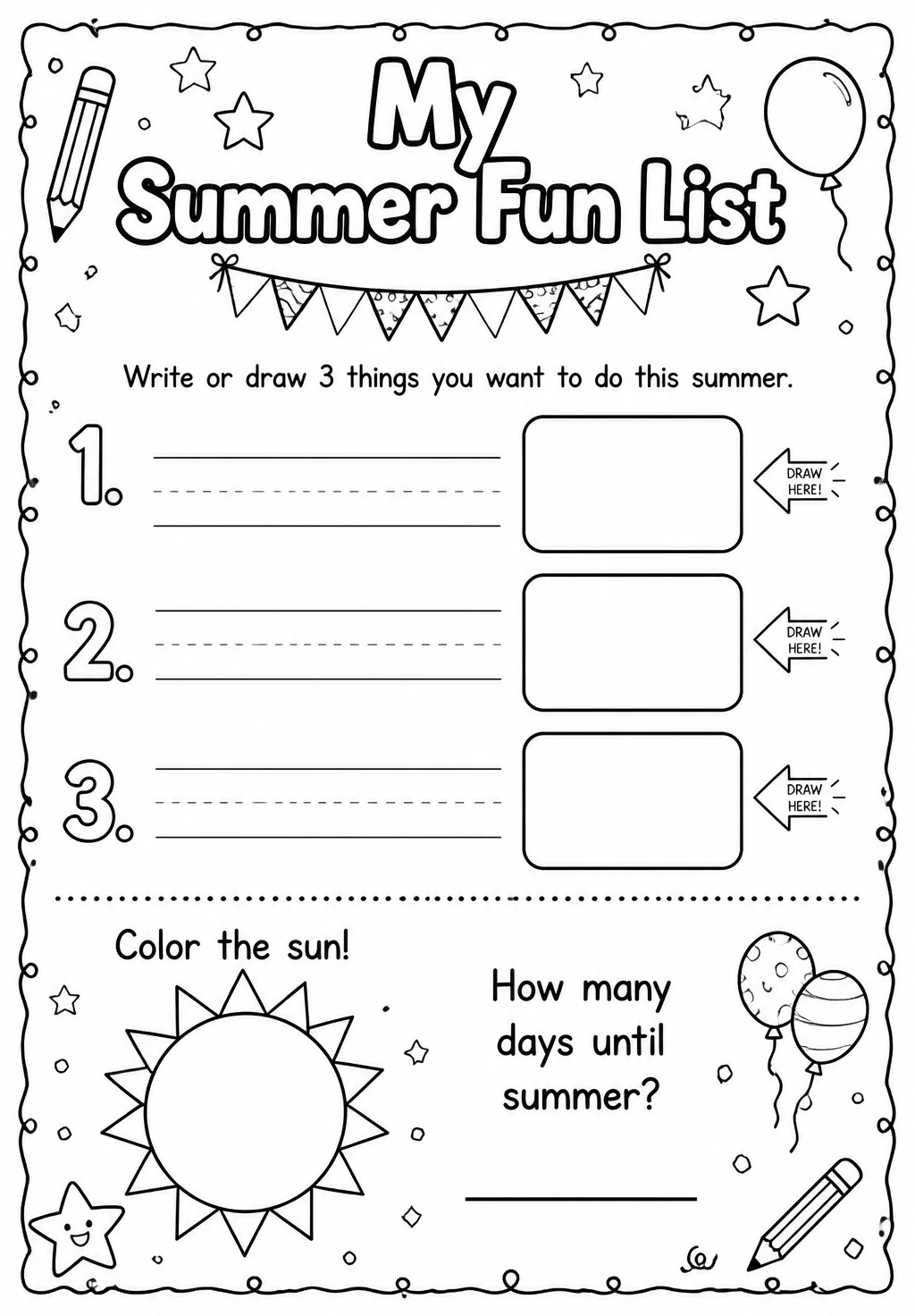My Summer Fun List