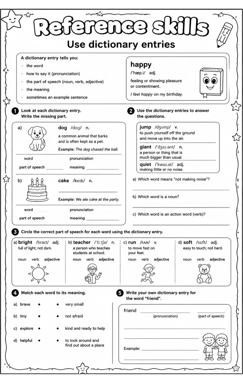 Use dictionary entries