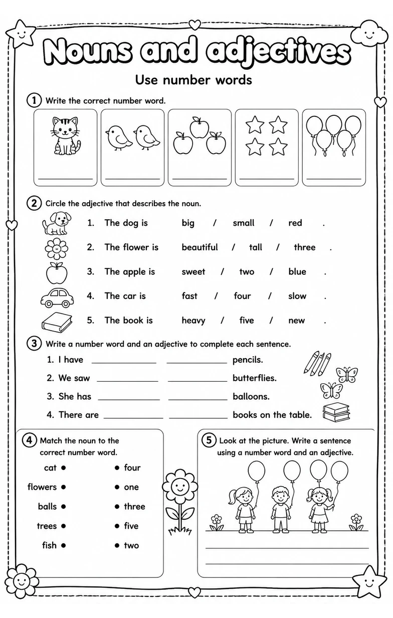 Use number words