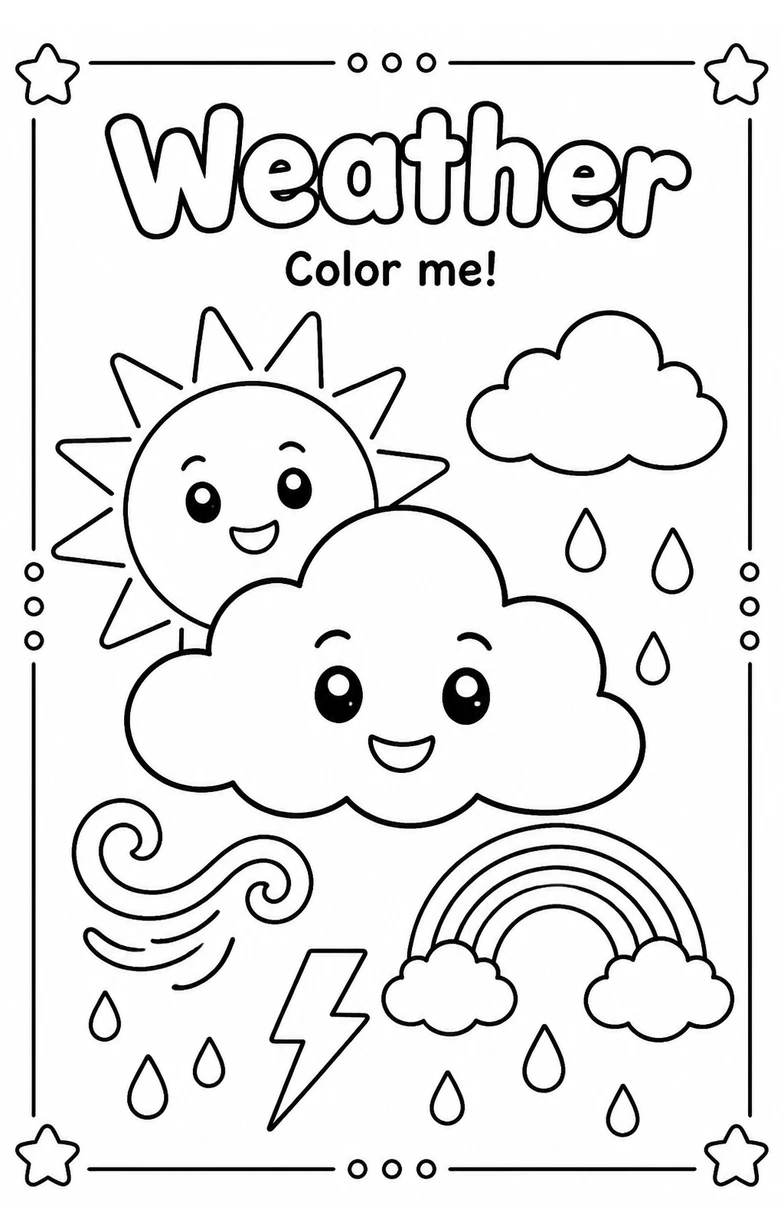 Weather Coloring Pages