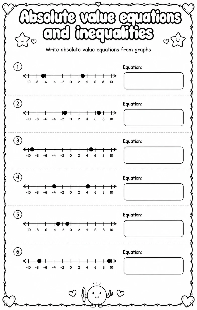 Write absolute value equations from graphs