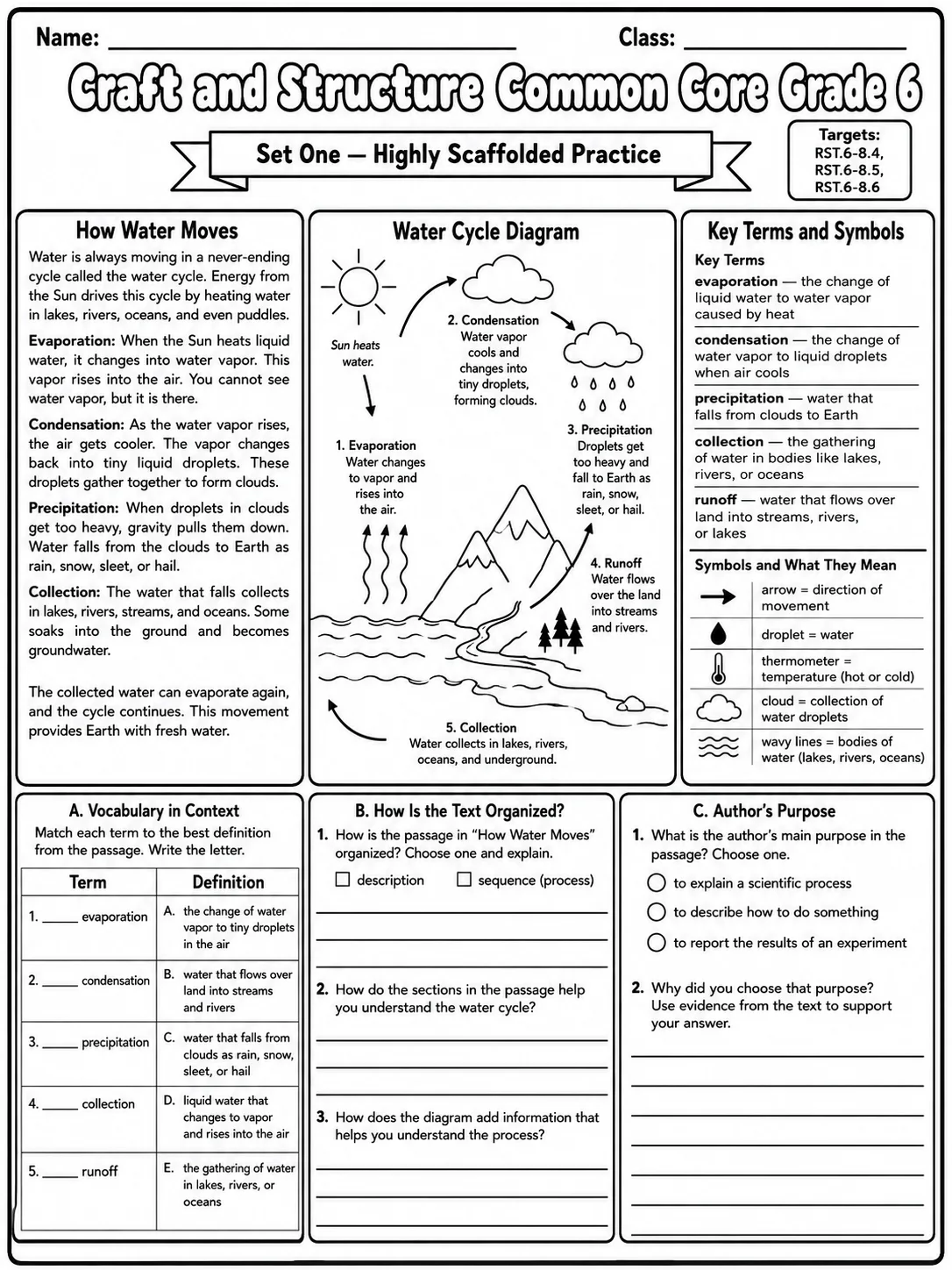 Craft and Structure Common Core Grade 6
