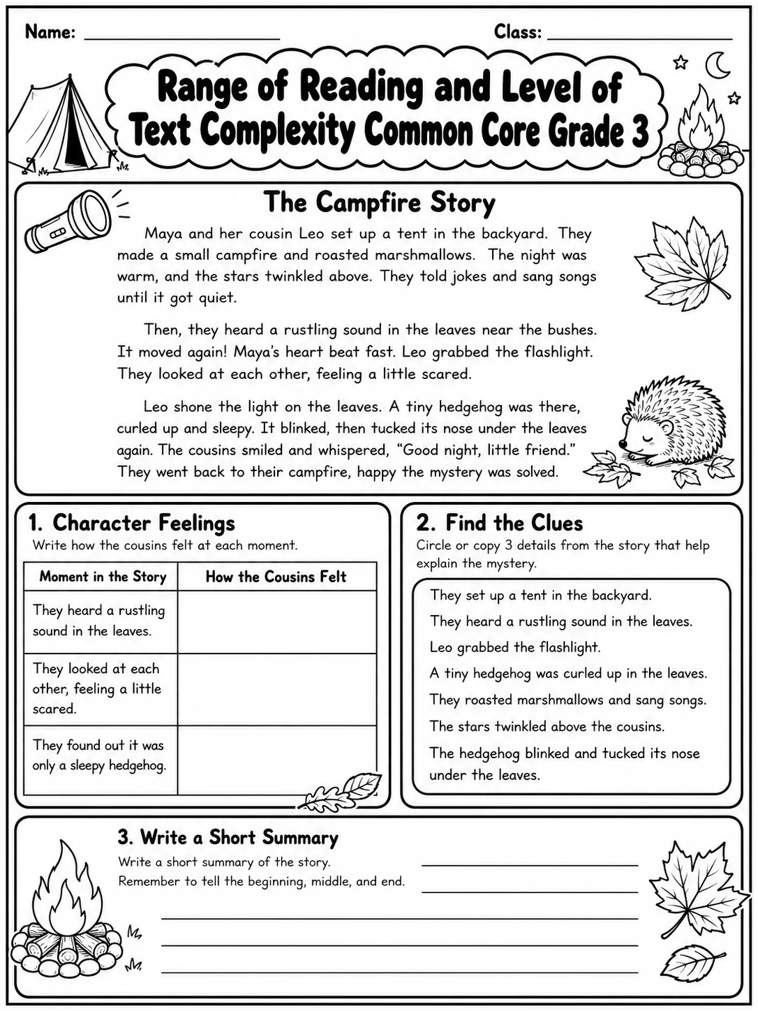 Range of Reading and Level of Text Complexity Common Core Grade 3