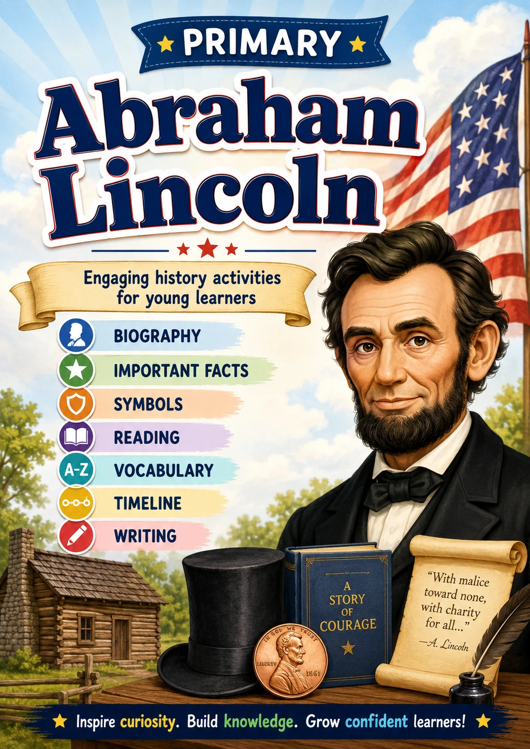 Abraham Lincoln Worksheet Pack