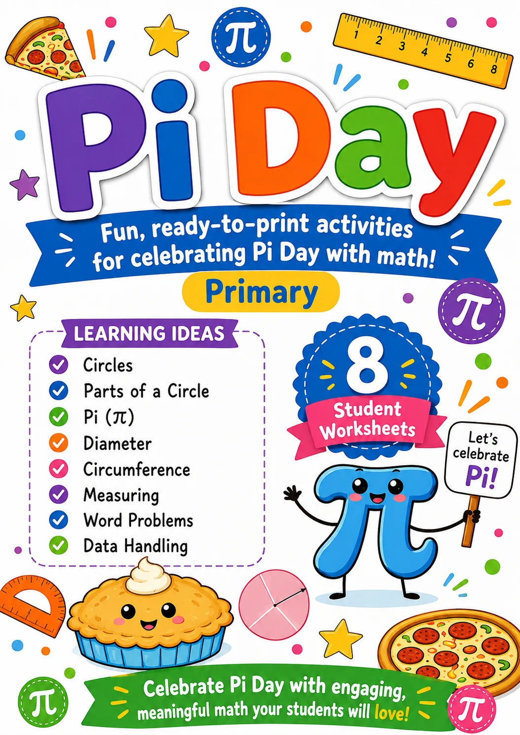 Pi Day Worksheet Pack
