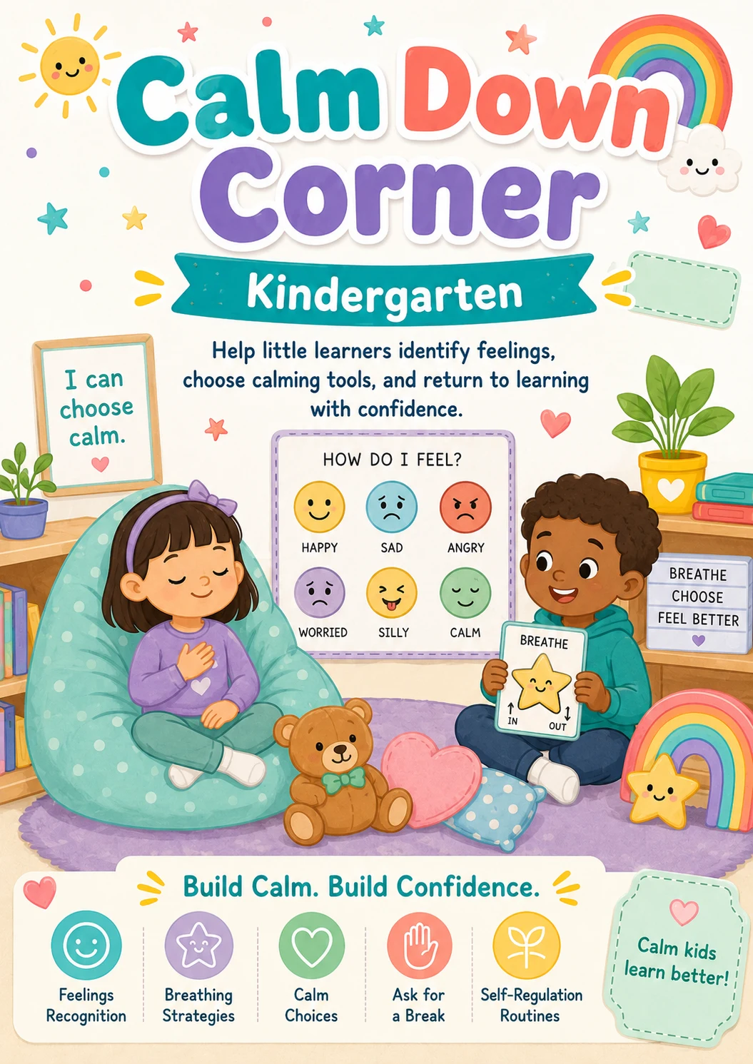 Calm Down Corner Worksheet Pack
