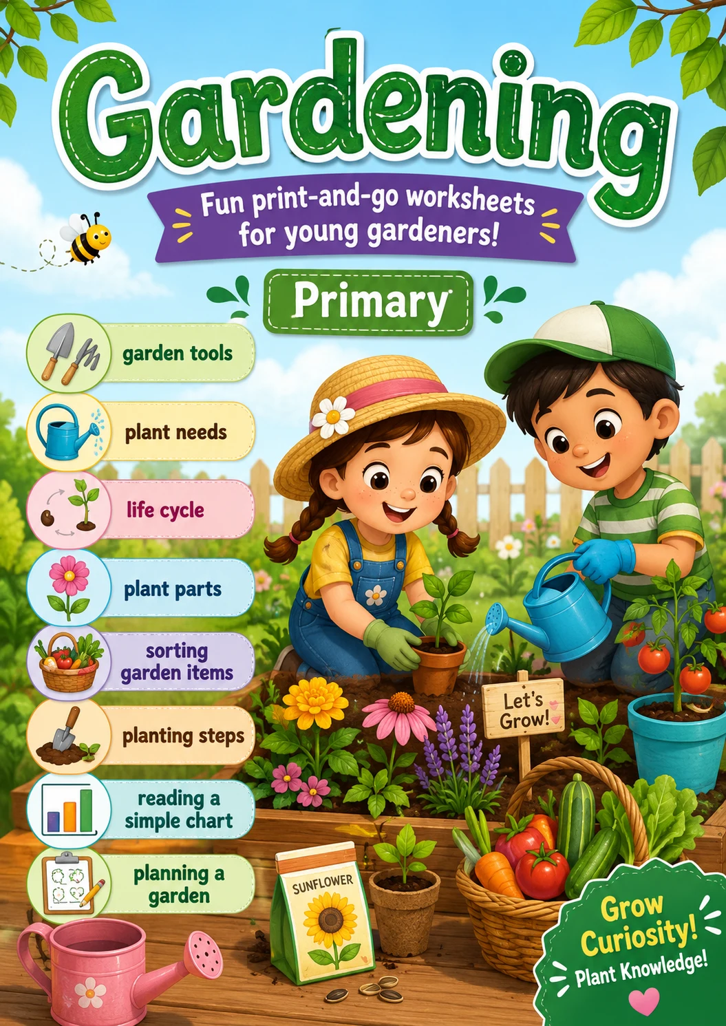 Gardening Worksheet Pack
