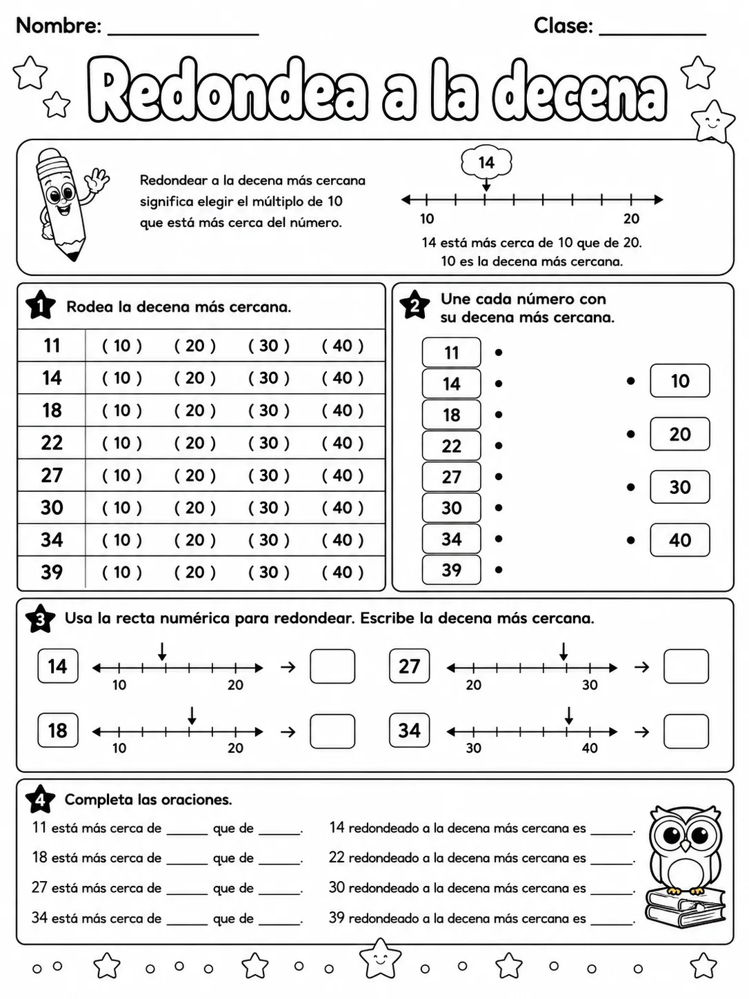 5.º grado - repaso de matemáticas - Paquete de fichas - Conjunto 2