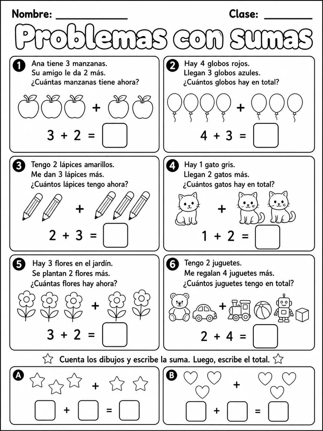 5.º grado - repaso mixto: patrones y secuencias, suma, resta y datos y gráficas - Paquete de fichas