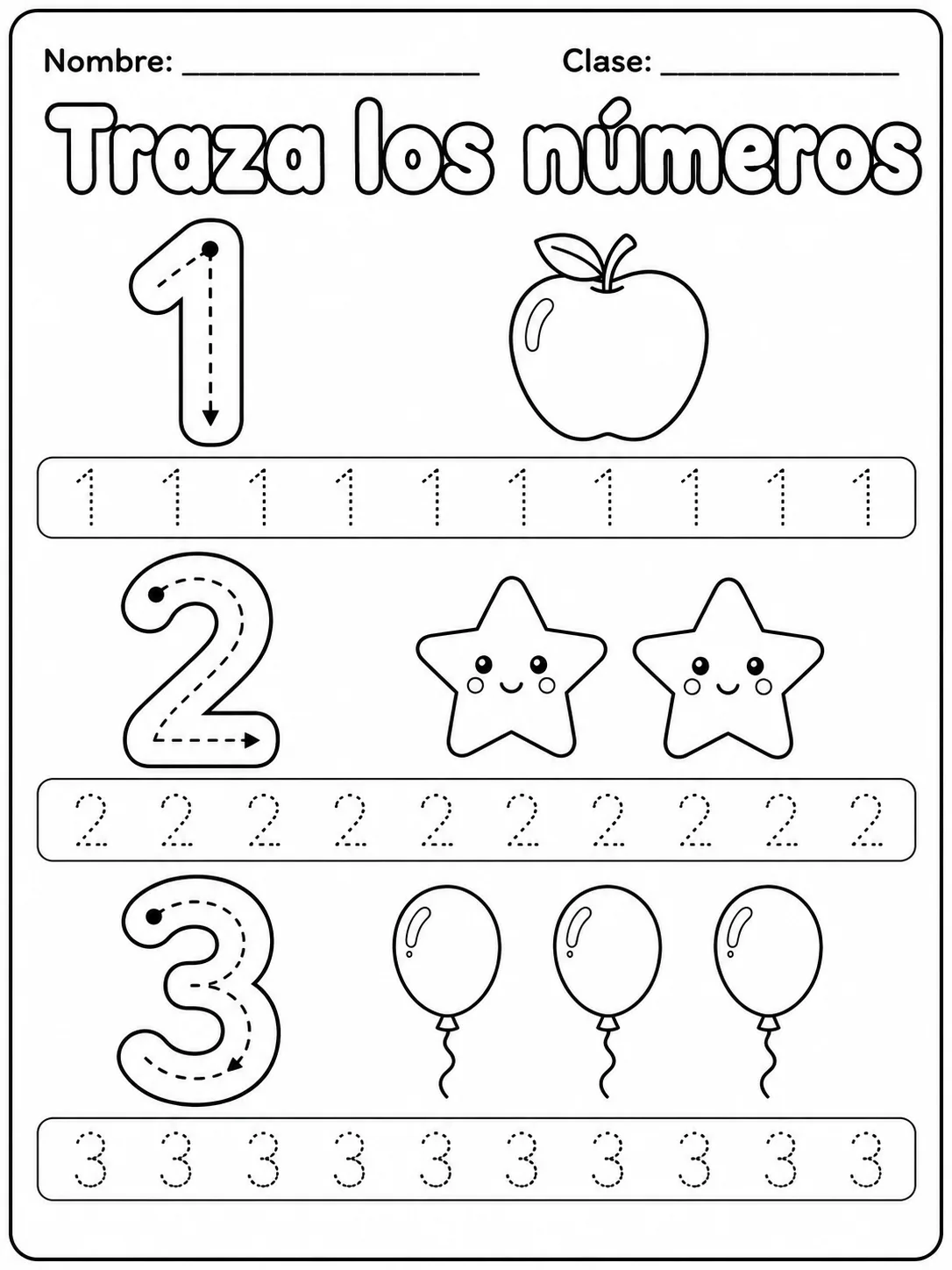 Kindergarten - números y conteo - Paquete de fichas - Conjunto 4