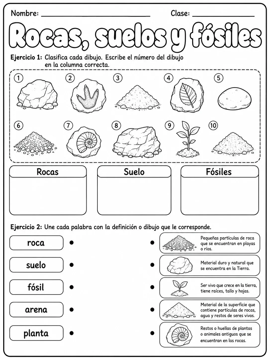 3.º grado - materiales - Paquete de fichas