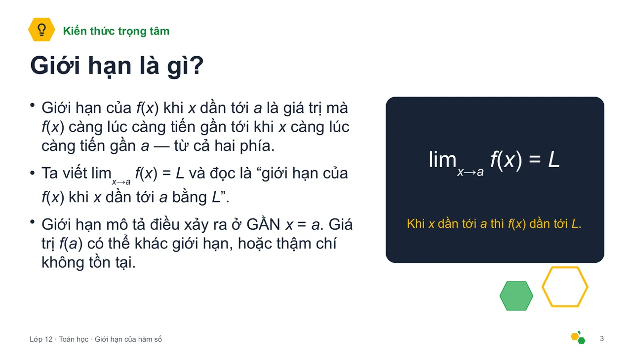 Giới hạn của hàm số — Trang chiếu 4