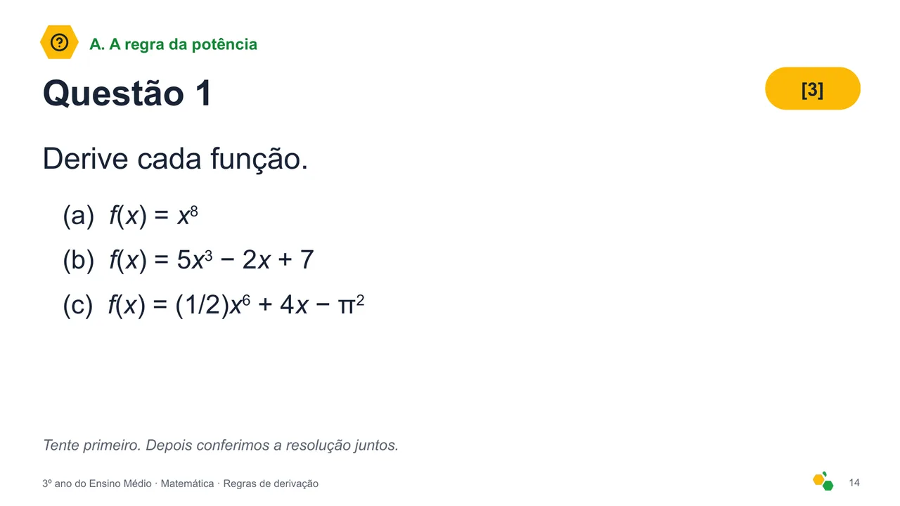 Regras de derivação — Slide 16