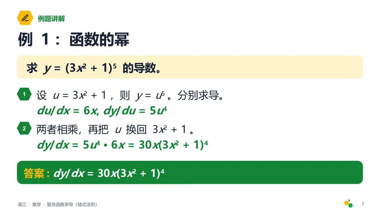 复合函数求导(链式法则) — 第 8 页幻灯片