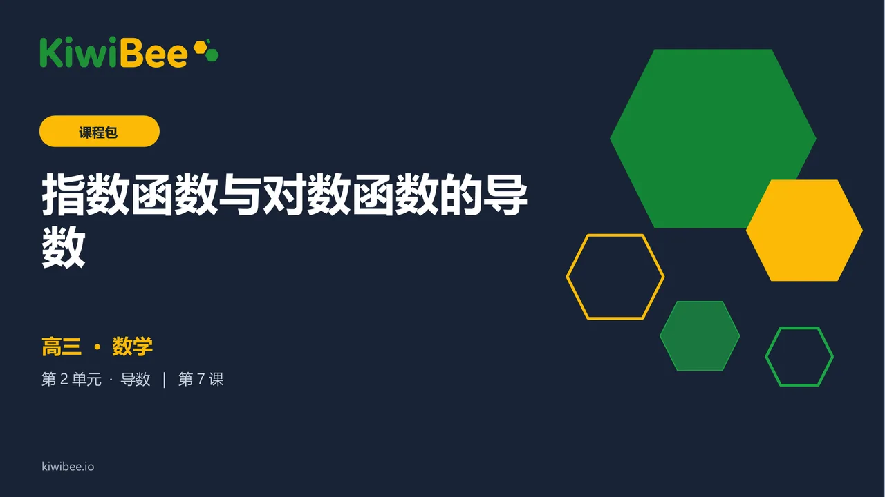 指数函数与对数函数的导数