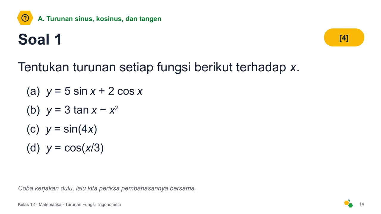 Turunan Fungsi Trigonometri — Slide ke-16