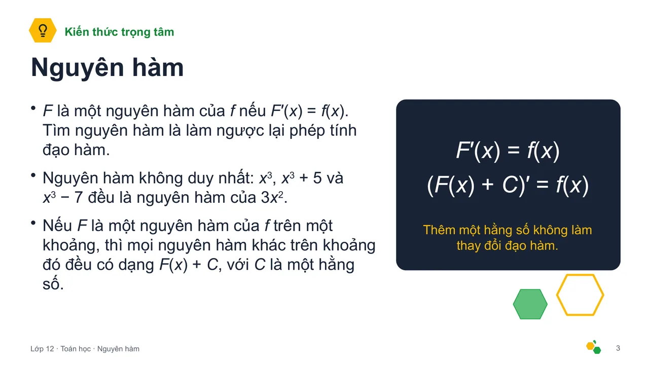 Nguyên hàm — Trang chiếu 4