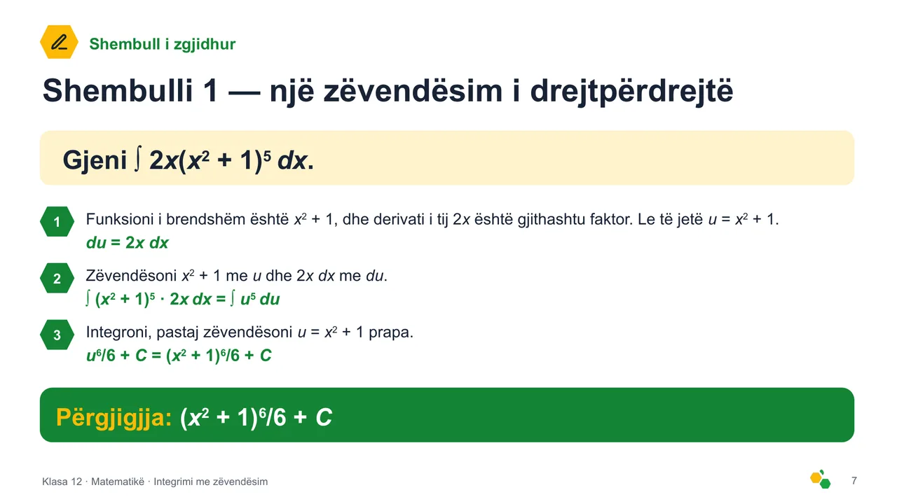 Integrimi me zëvendësim — Slajdi 8
