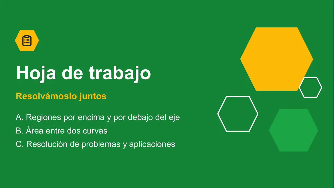 Área entre curvas — Diapositiva 15