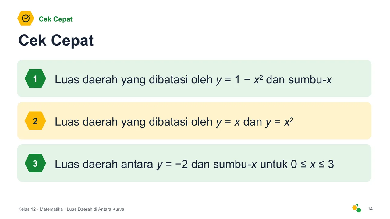 Luas Daerah di Antara Kurva — Slide ke-15