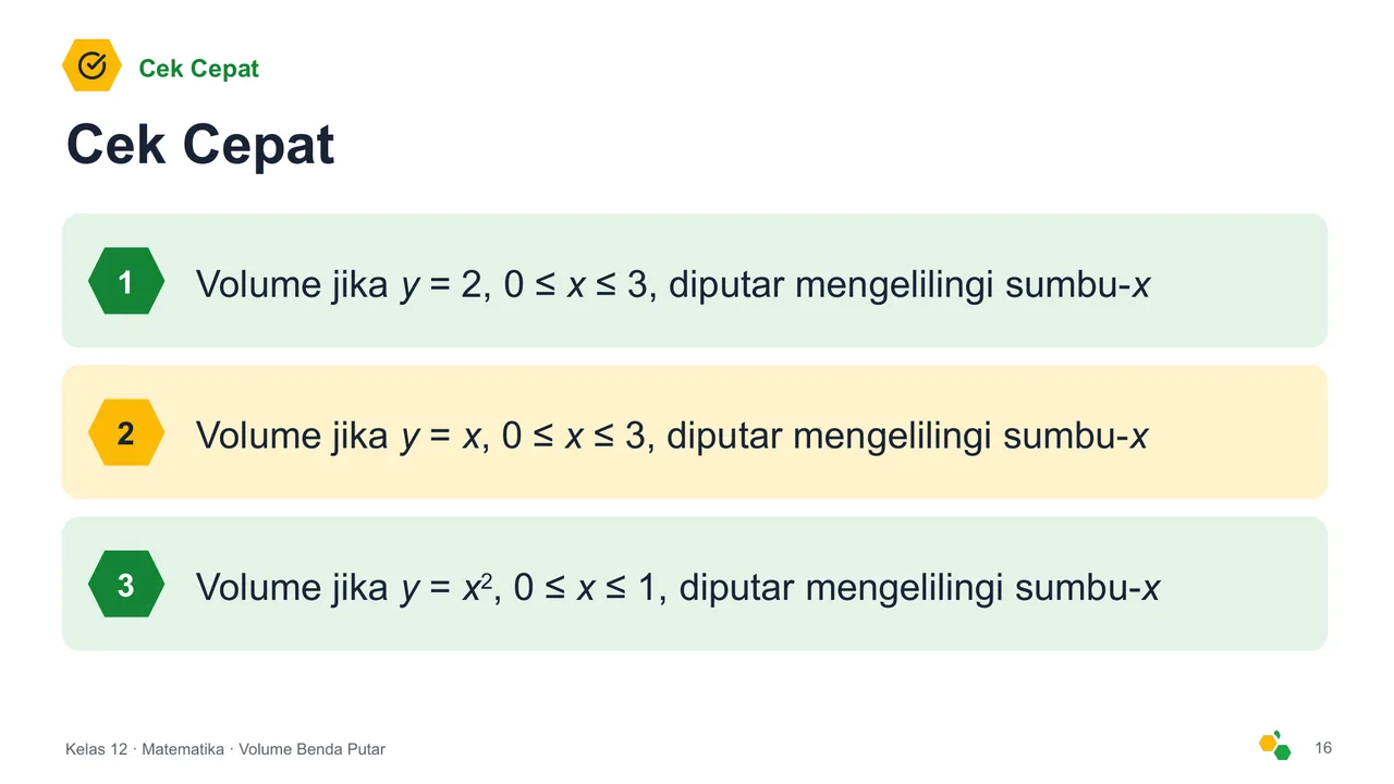 Volume Benda Putar — Slide ke-17