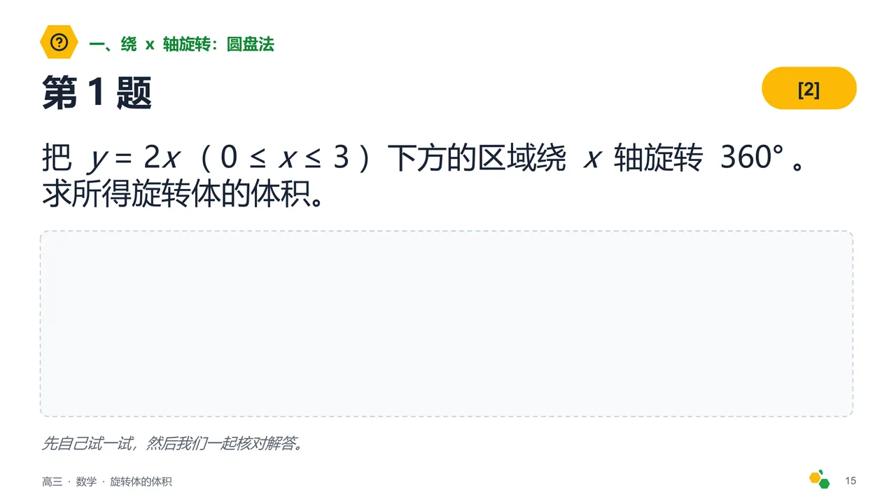 旋转体的体积 — 第 17 页幻灯片