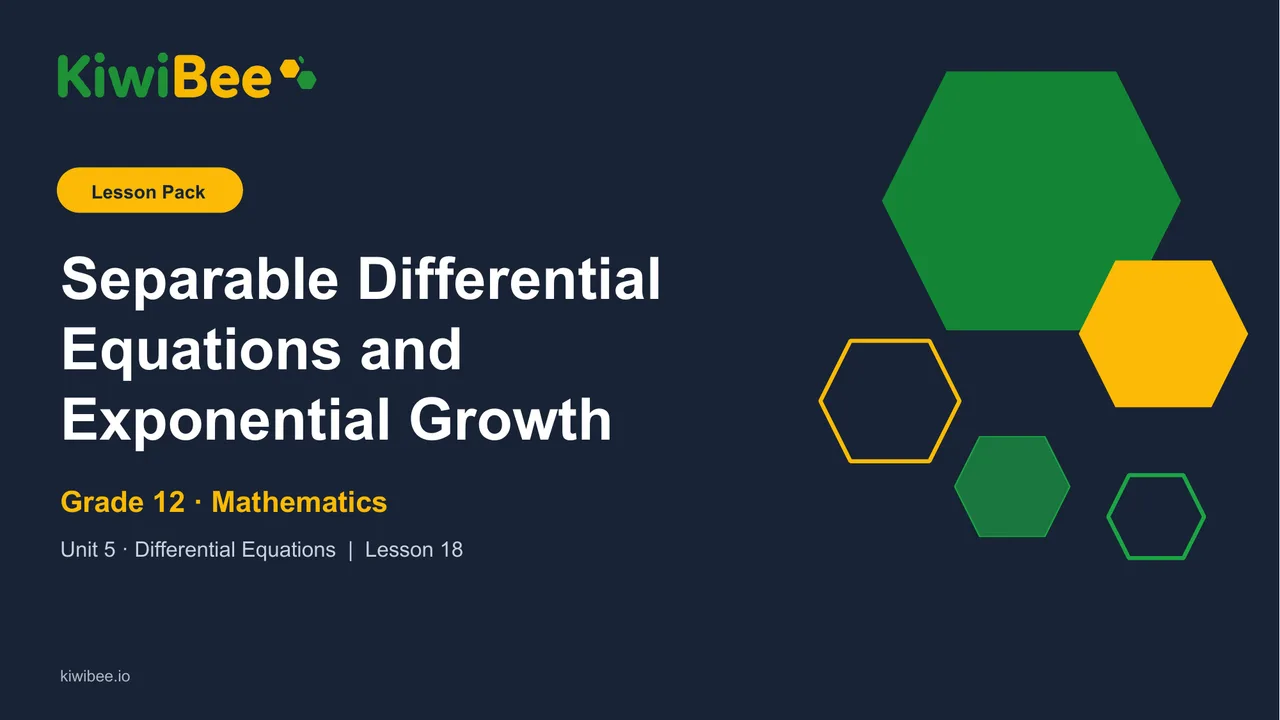 Separable Differential Equations and Exponential Growth