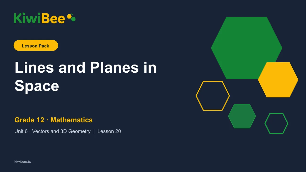 Lines and Planes in Space