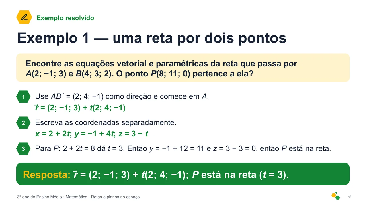 Retas e planos no espaço — Slide 7