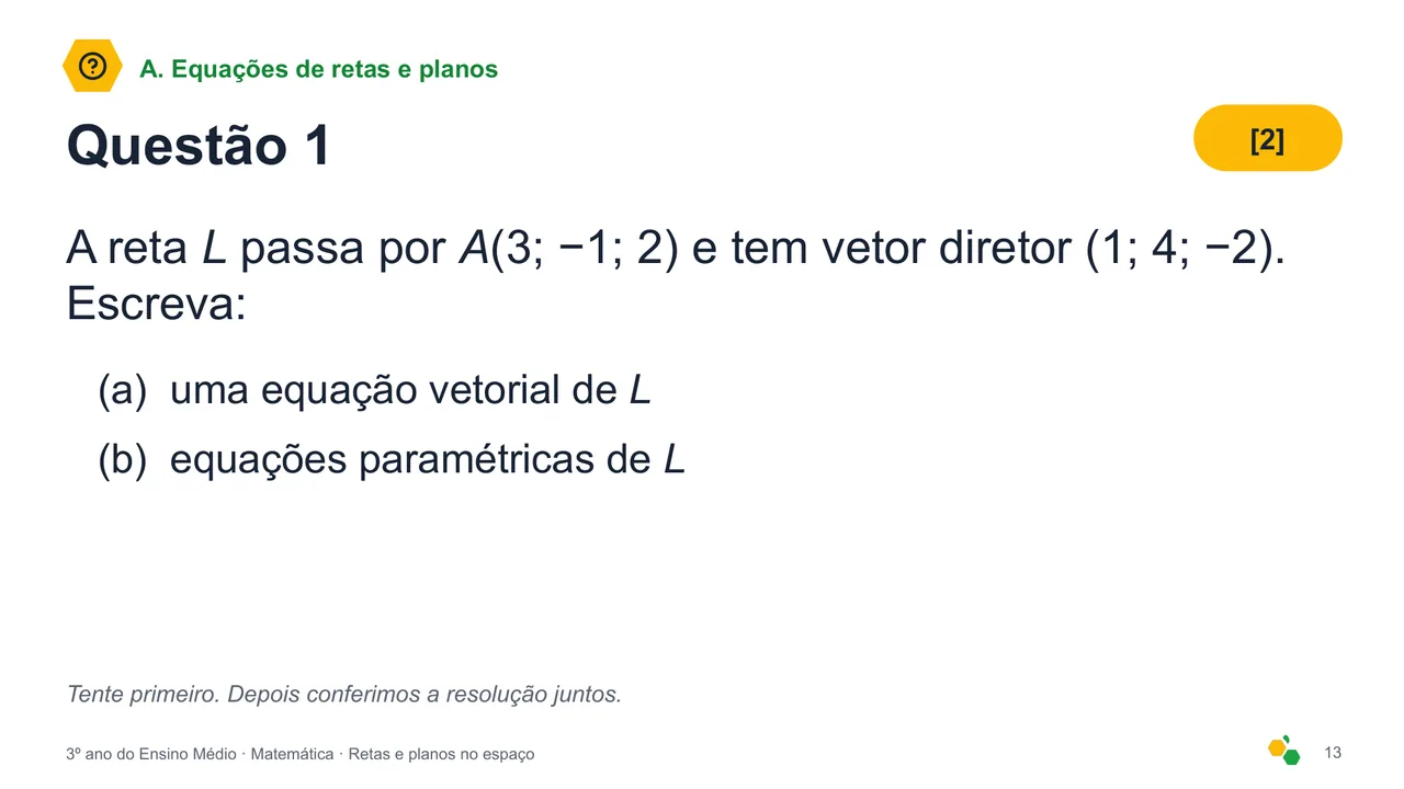 Retas e planos no espaço — Slide 15
