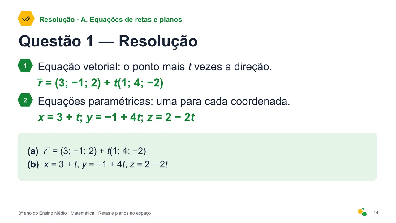 Retas e planos no espaço — Slide 16
