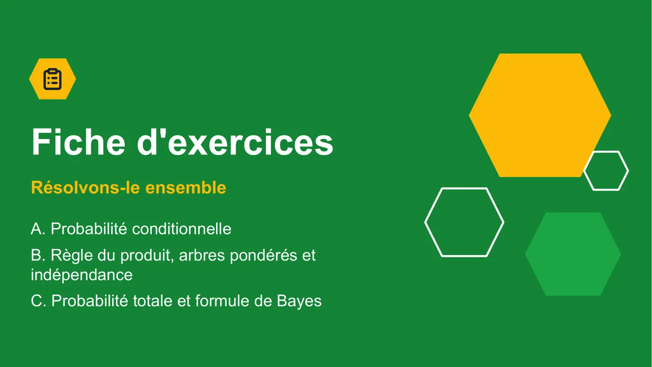 Probabilités conditionnelles et formule de Bayes — Diapositive 18