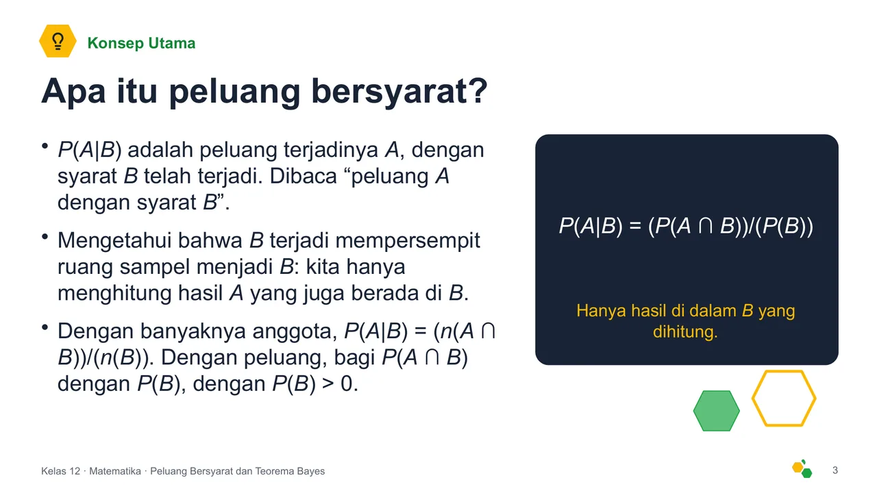 Peluang Bersyarat dan Teorema Bayes — Slide ke-4