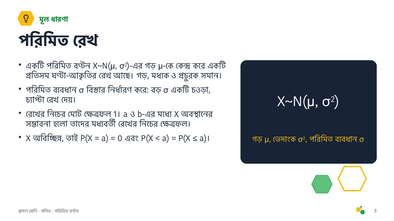 পরিমিত বণ্টন — স্লাইড 4