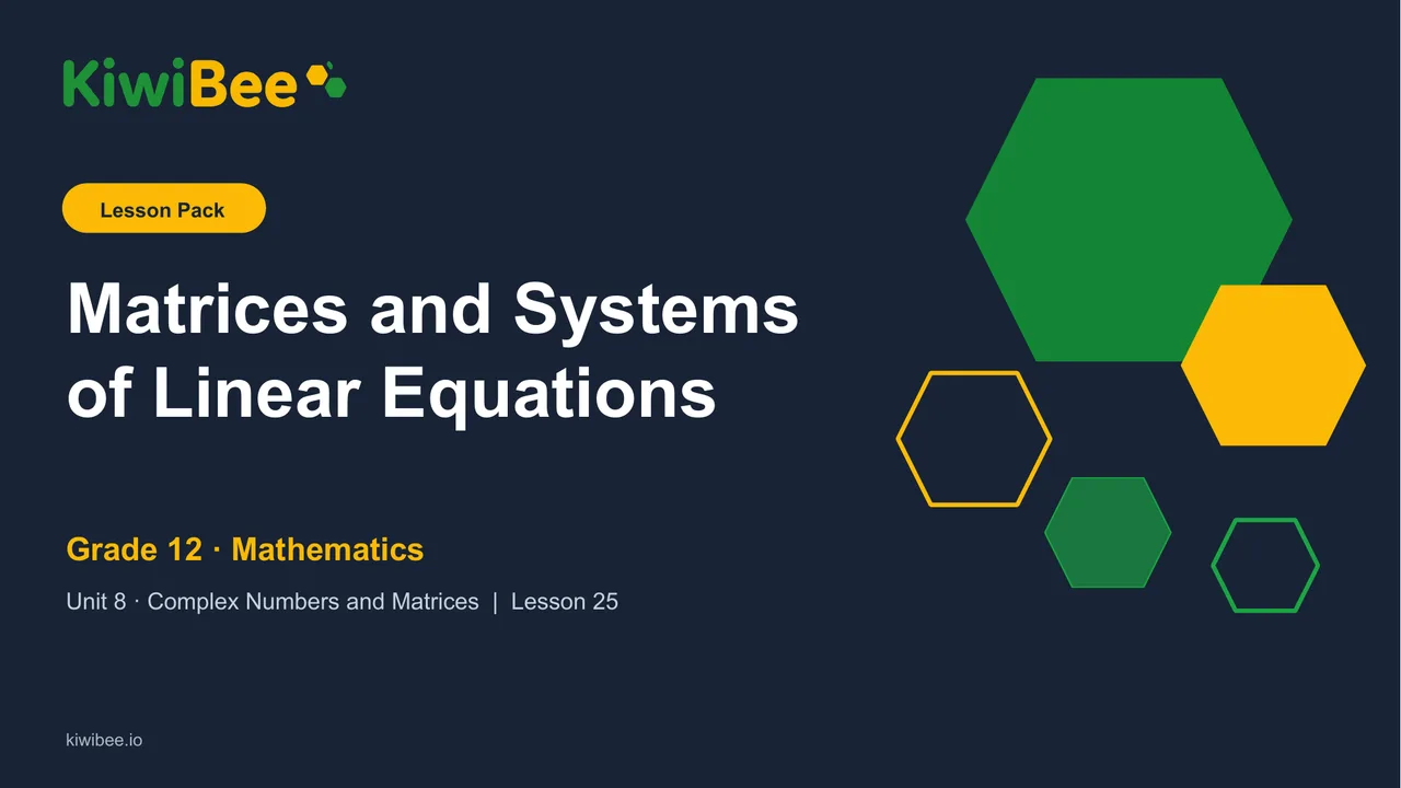 Matrices and Systems of Linear Equations